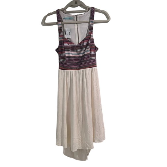 Women's NWT‎ Maurice's A-line Flowy Striped Dress Back Cutout Dress Size 3/4 - Picture 1 of 4